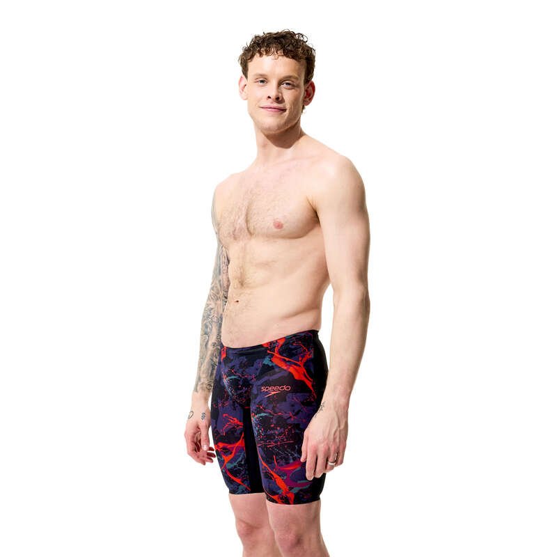 Fastskin LZR Pure Valor 2.0 Printed Jammer miesten kilpapuku, musta-punainenSpeedo