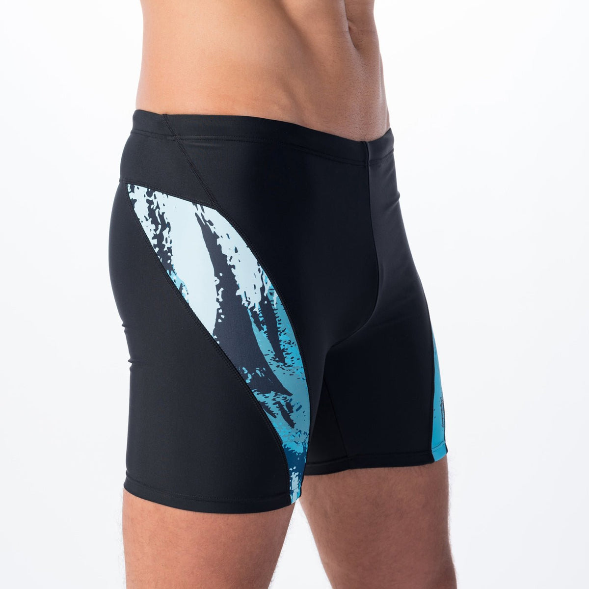 Fiero miesten boxer-uimahousut, musta-merikuosi