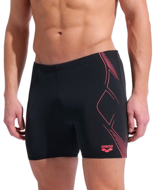 Graphic Swim Mid Jammer miesten uimahousut, musta - koralliArena