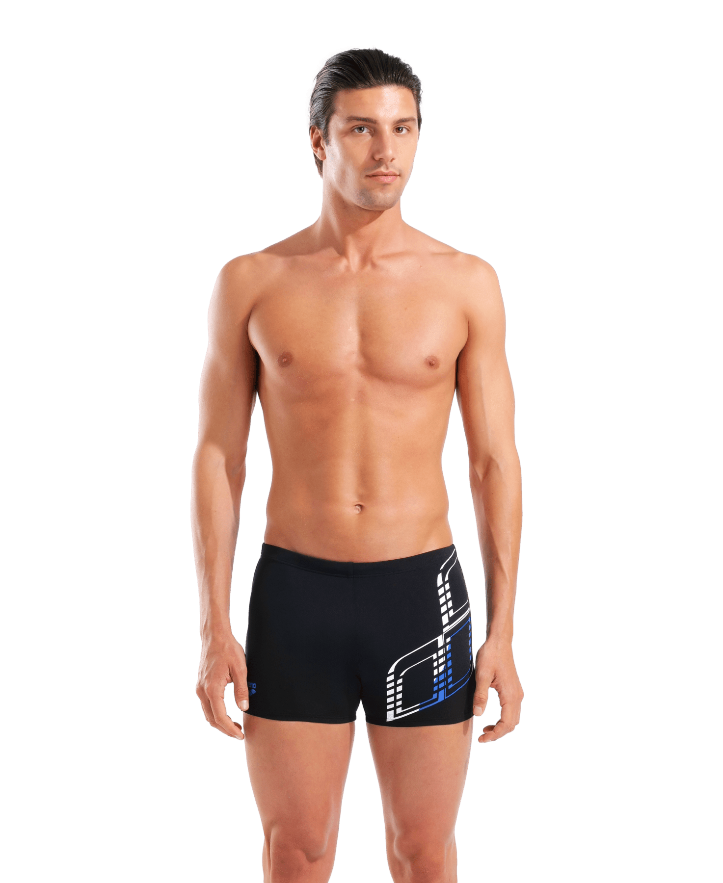Graphic Swim Short miesten uimahousut, musta - sininenArena