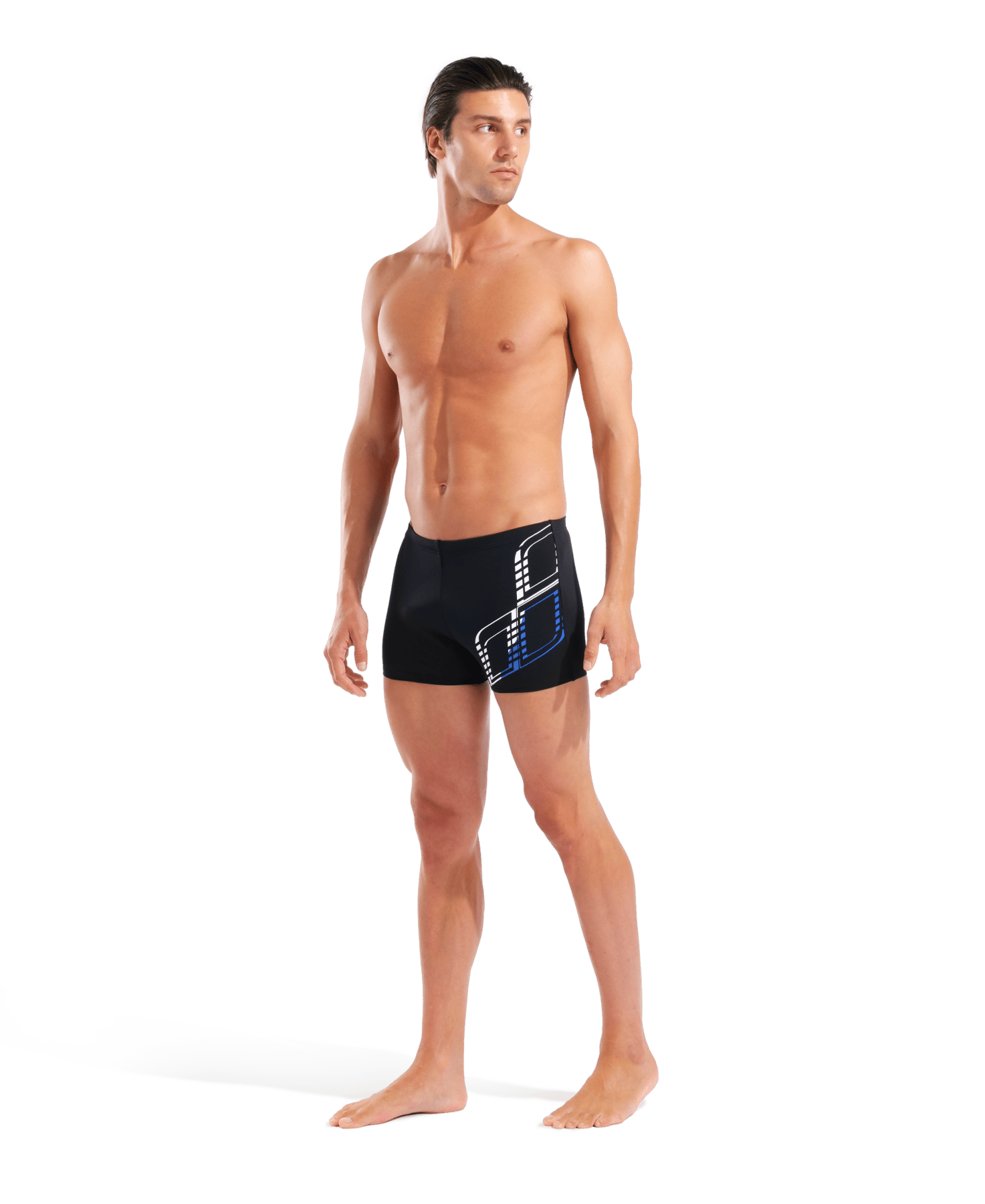 Graphic Swim Short miesten uimahousut, musta - sininenArena