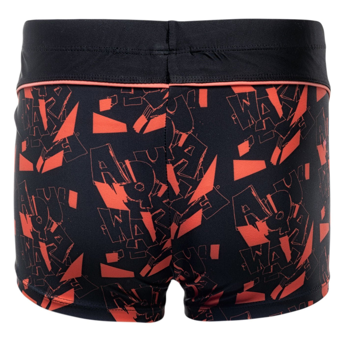 Idaro lasten boxer-uimahousut, musta logokuvio
