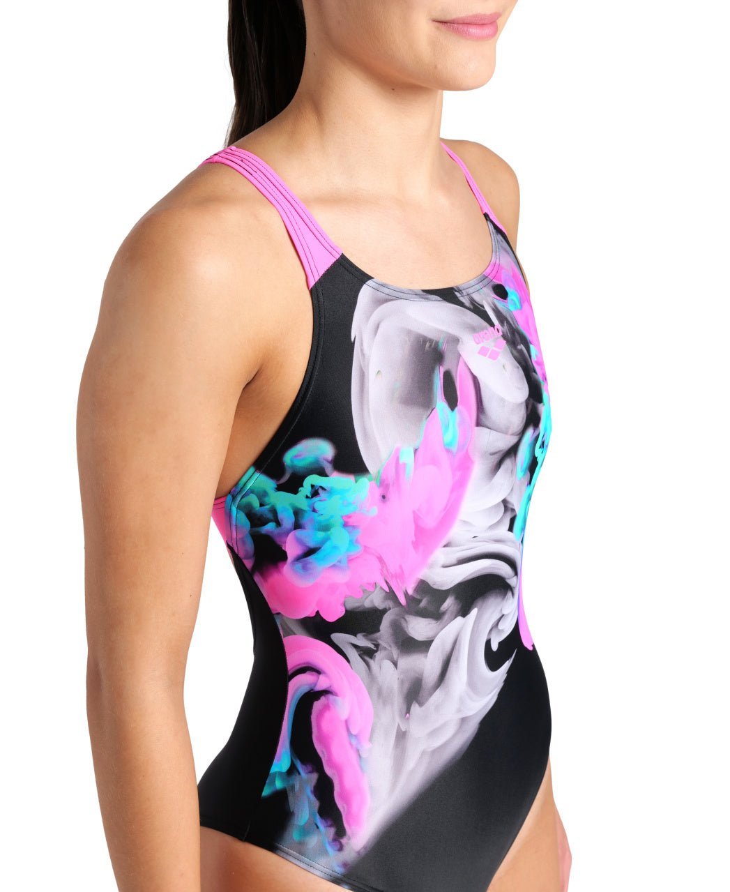 Imaginary Swim Pro Back naisten uimapuku, musta - pinkki - Arena