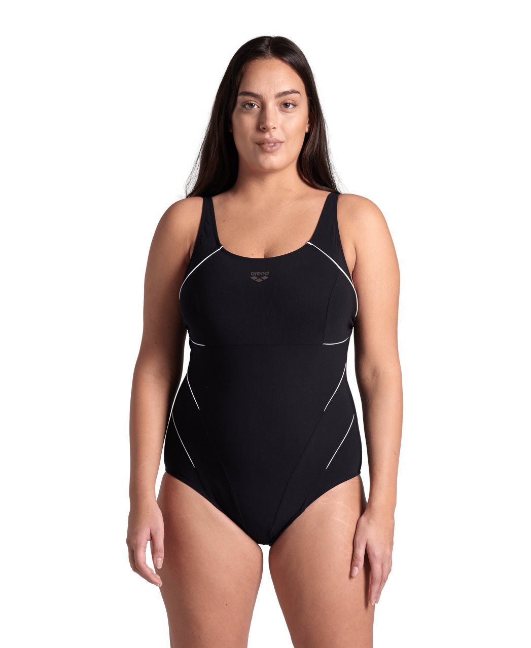 Jewel One Piece Plus naisten plus - size uimapuku, musta - valkoinenArena