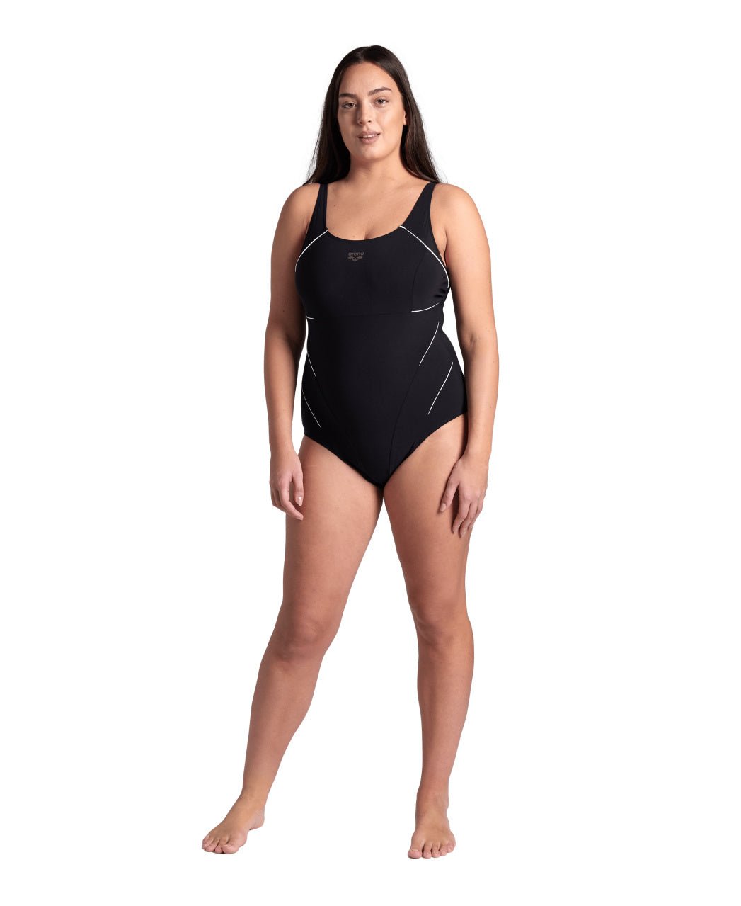 Jewel One Piece Plus naisten plus - size uimapuku, musta - valkoinenArena