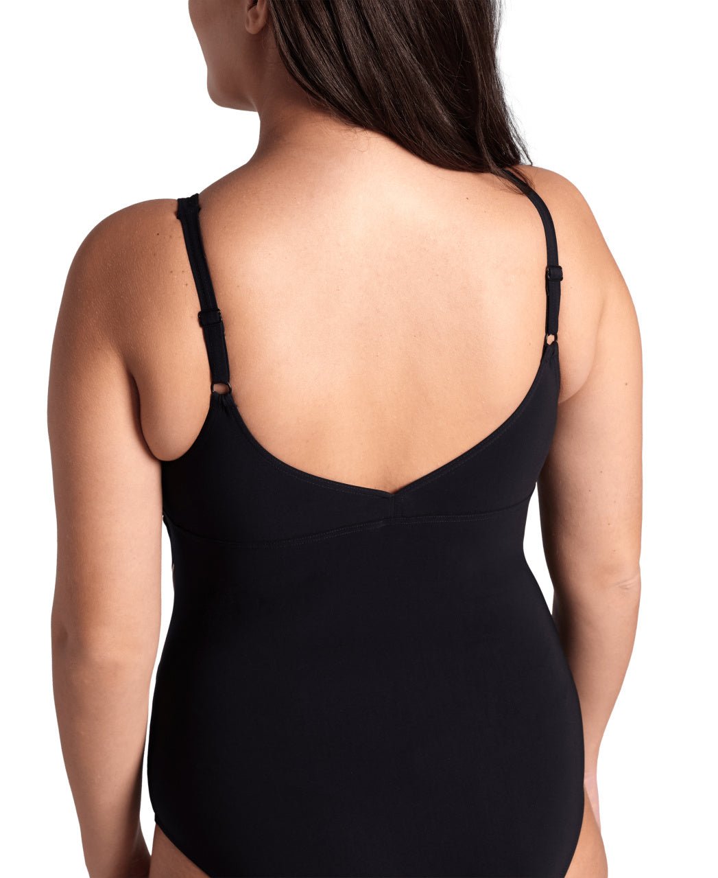 Jewel One Piece Plus naisten plus - size uimapuku, musta - valkoinenArena