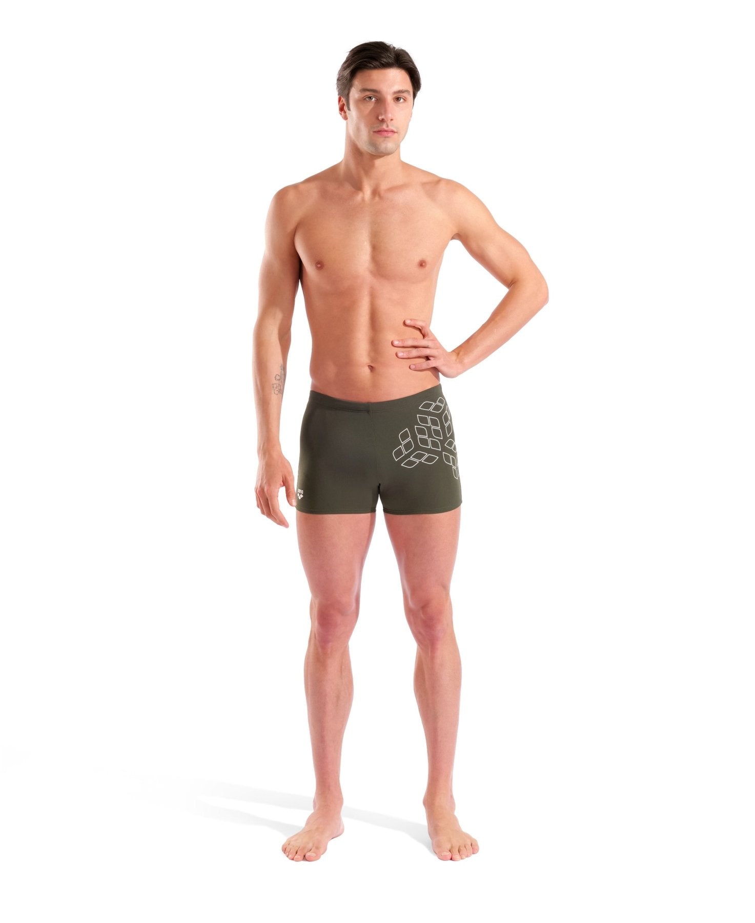 Kikko Graphic Swim Short miesten uimahousut, vihreäArena