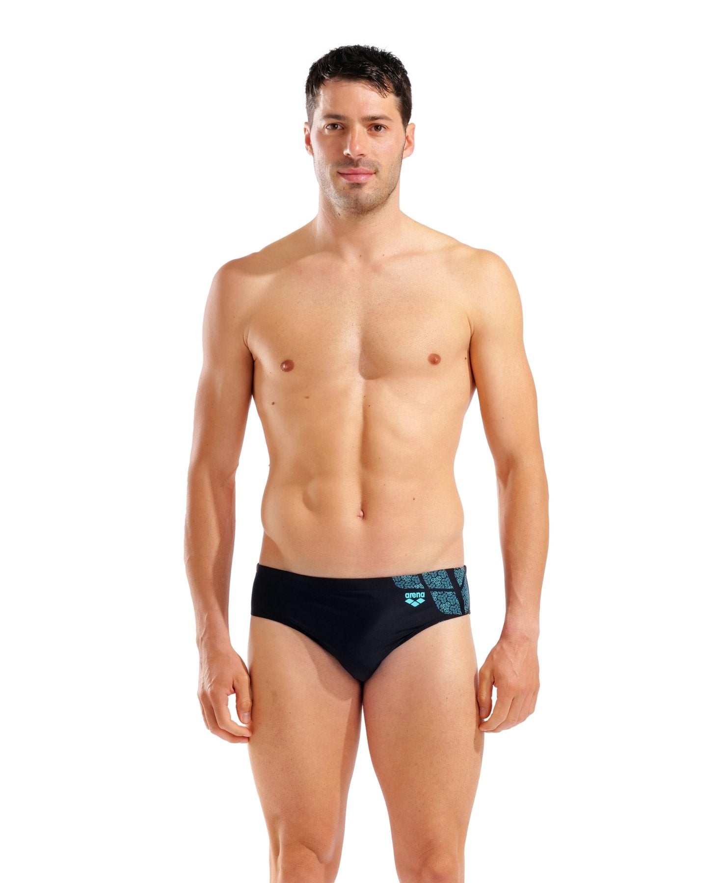 Kikko Swim Briefs miesten uimahousut, musta - sininenArena