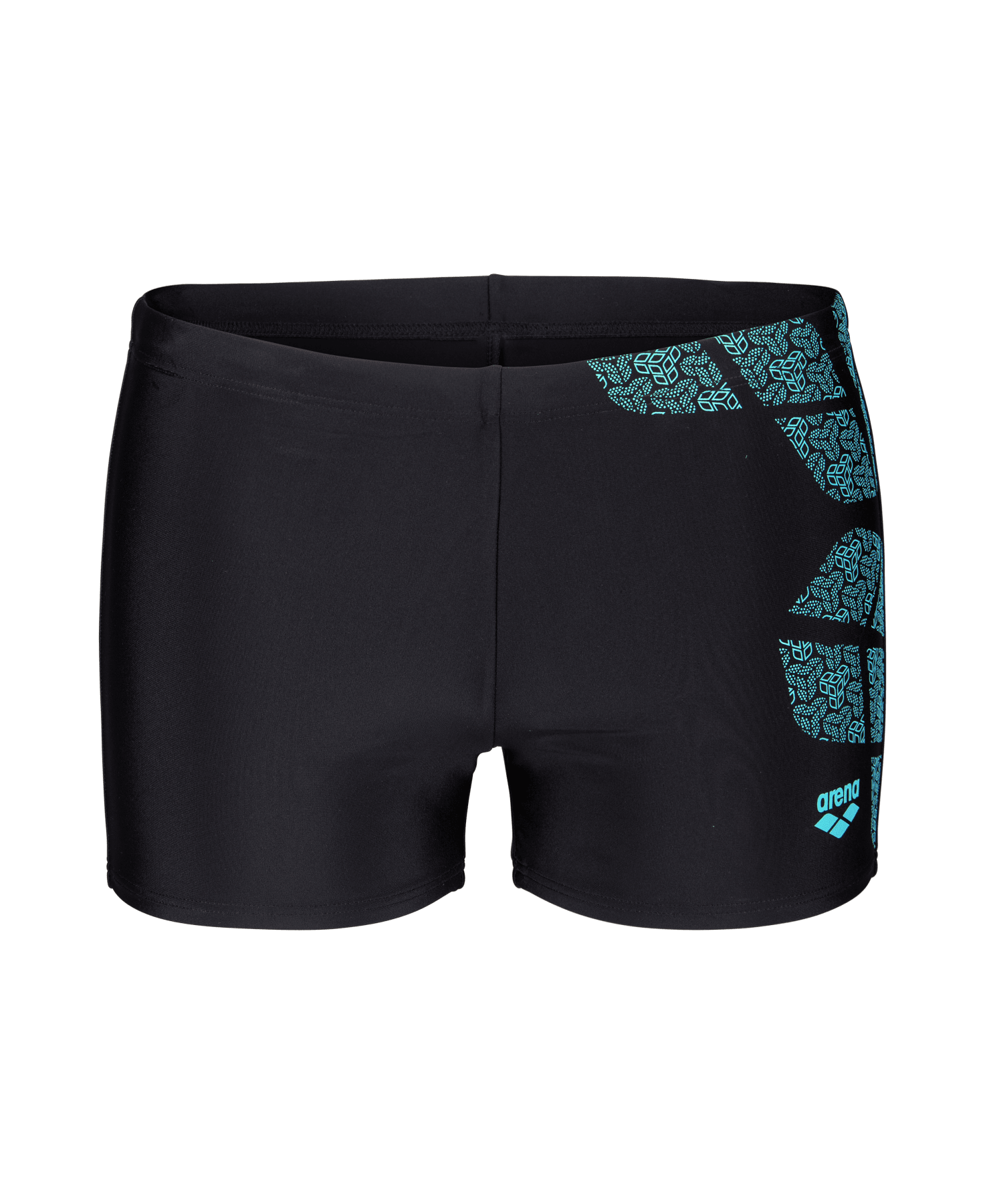 Kikko Swim Short miesten uimahousut, musta - turkoosiArena