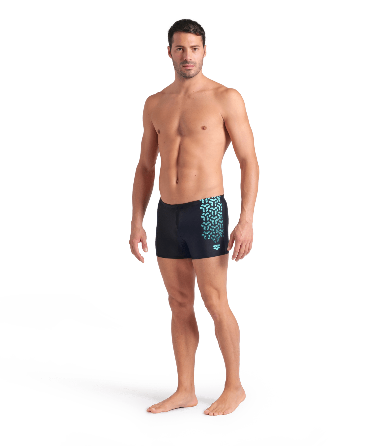 Kikko V Swim Short miesten uimahousut, musta - sininen - Arena