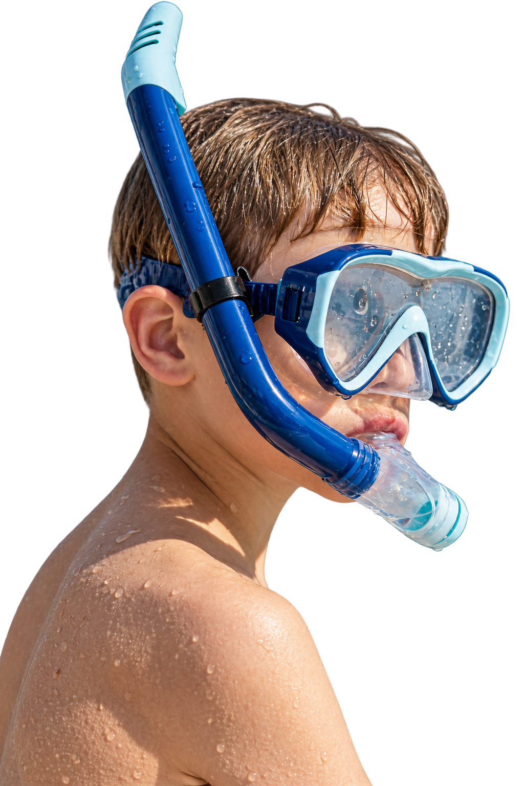 Aquadive Jr lasten snorkkelisetti, sini-minttu