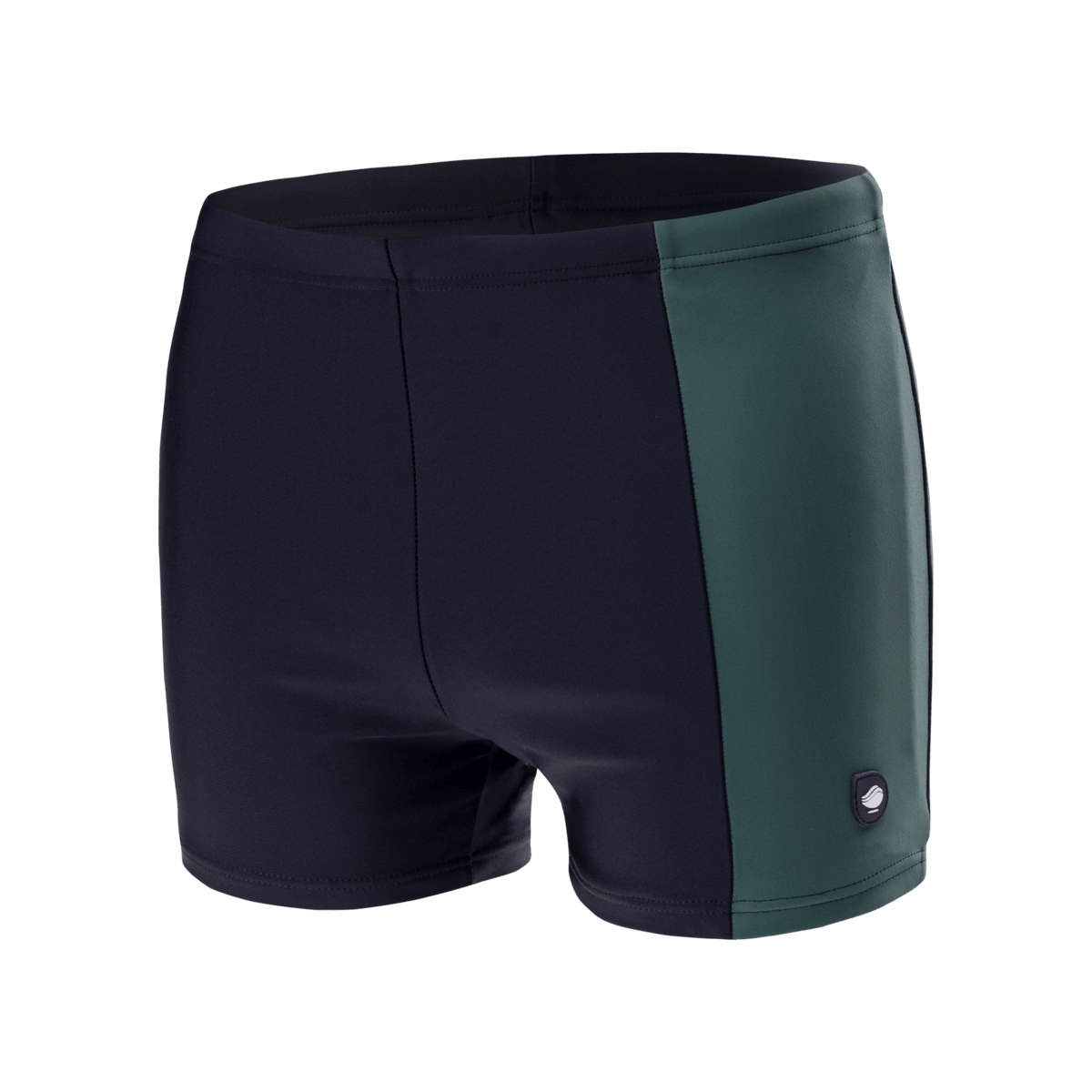 Levu miesten boxer-uimahousut, musta-vihreä