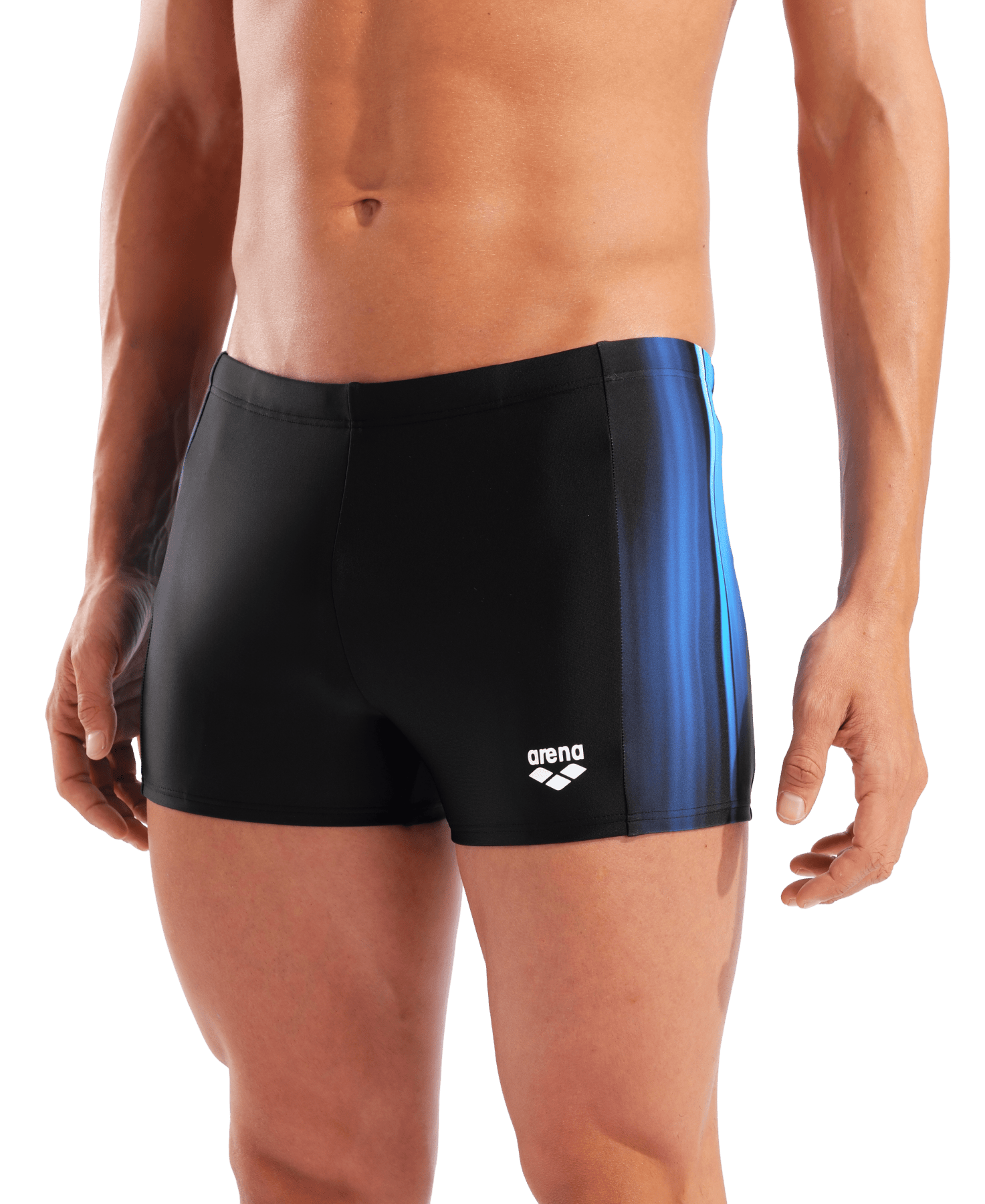 Light Swim Short Miesten Uimahousut, Musta - SininenArena