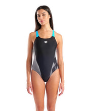 Lily Swim Pro Back Lb naisten uimapuku, musta - turkoosiArena