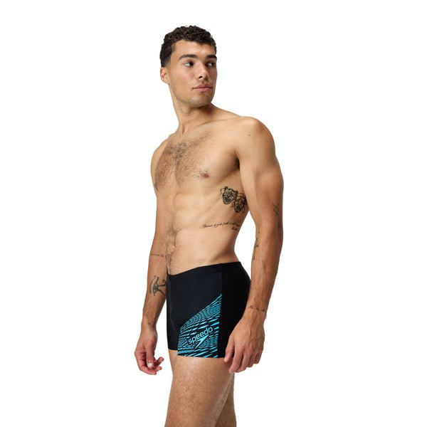 Medley Logo Aquashort miesten uimahousut, musta - sininen - Speedo