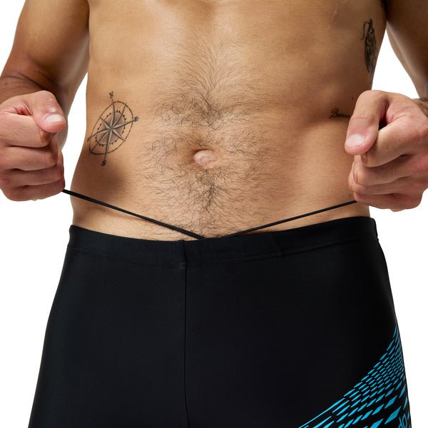 Medley Logo Aquashort miesten uimahousut, musta - sininen - Speedo
