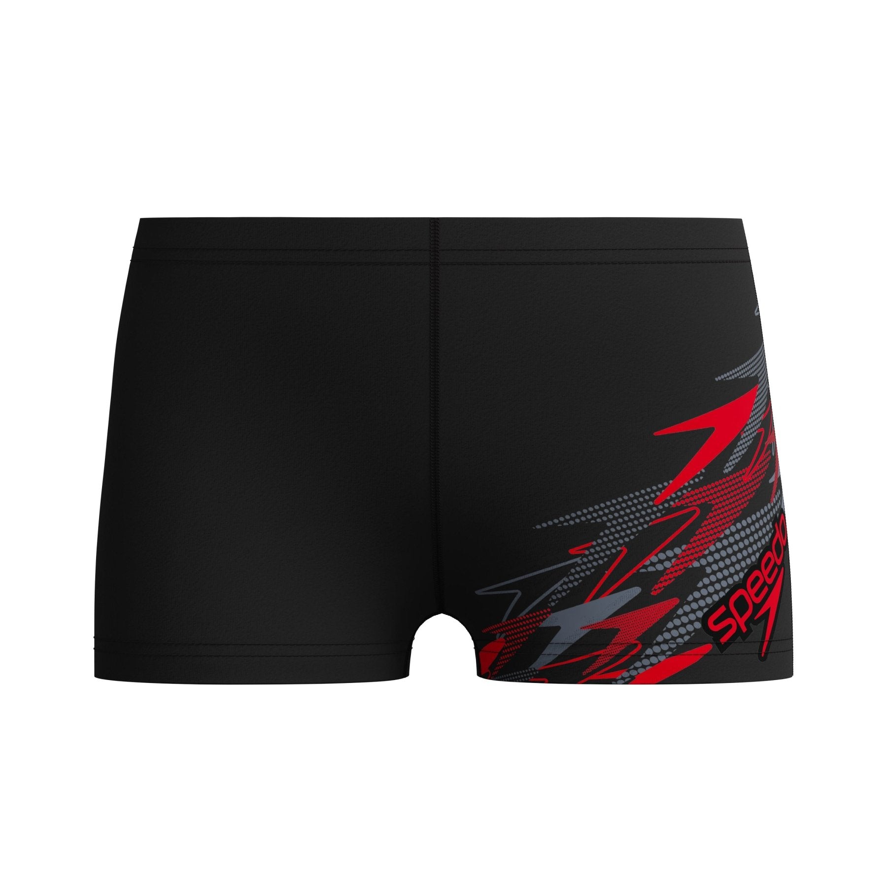 Medley Logo Aquashort poikien uimahousut, musta - punainenSpeedo