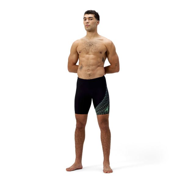 Medley Logo Jammer miesten uimahousut, musta - vihreäSpeedo