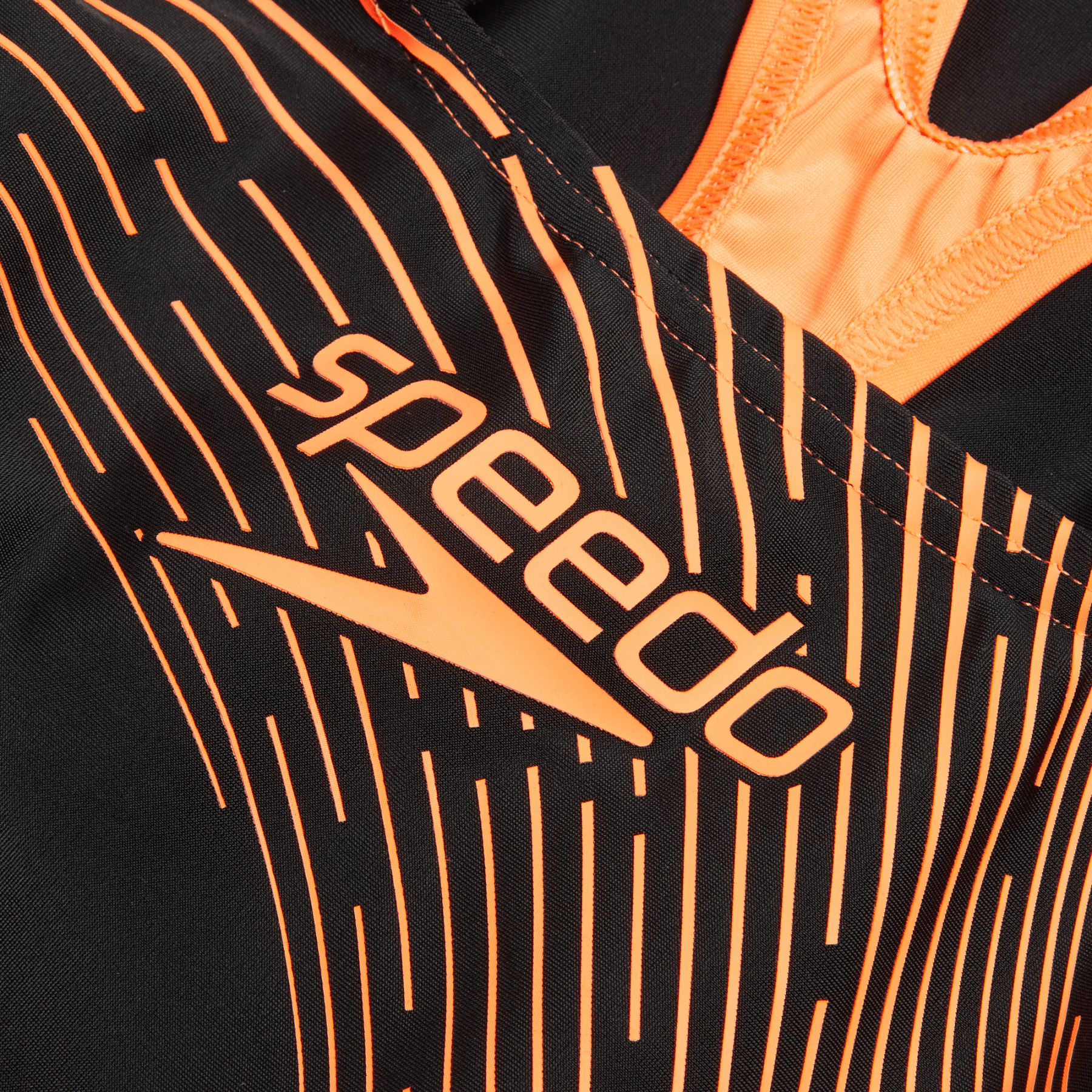 Medley Logo Medalist tyttöjen uimapuku, musta - oranssiSpeedo