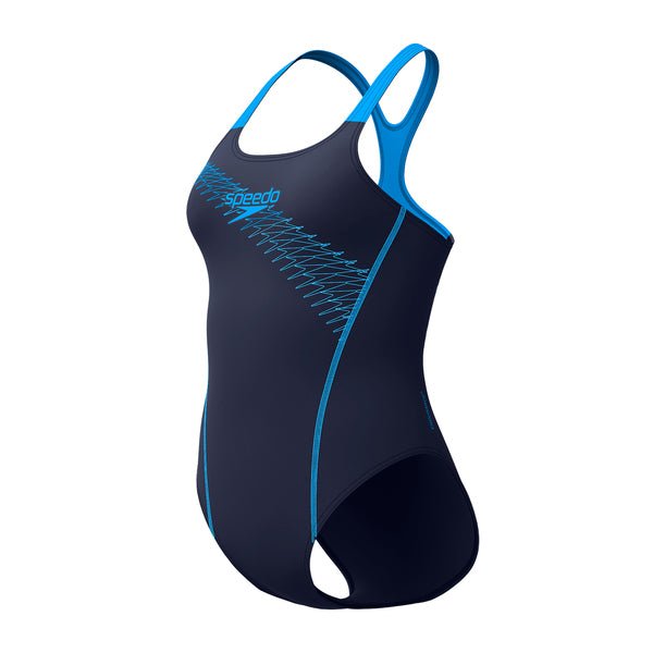 Medley Logo naisten uimapuku, musta - sininenSpeedo