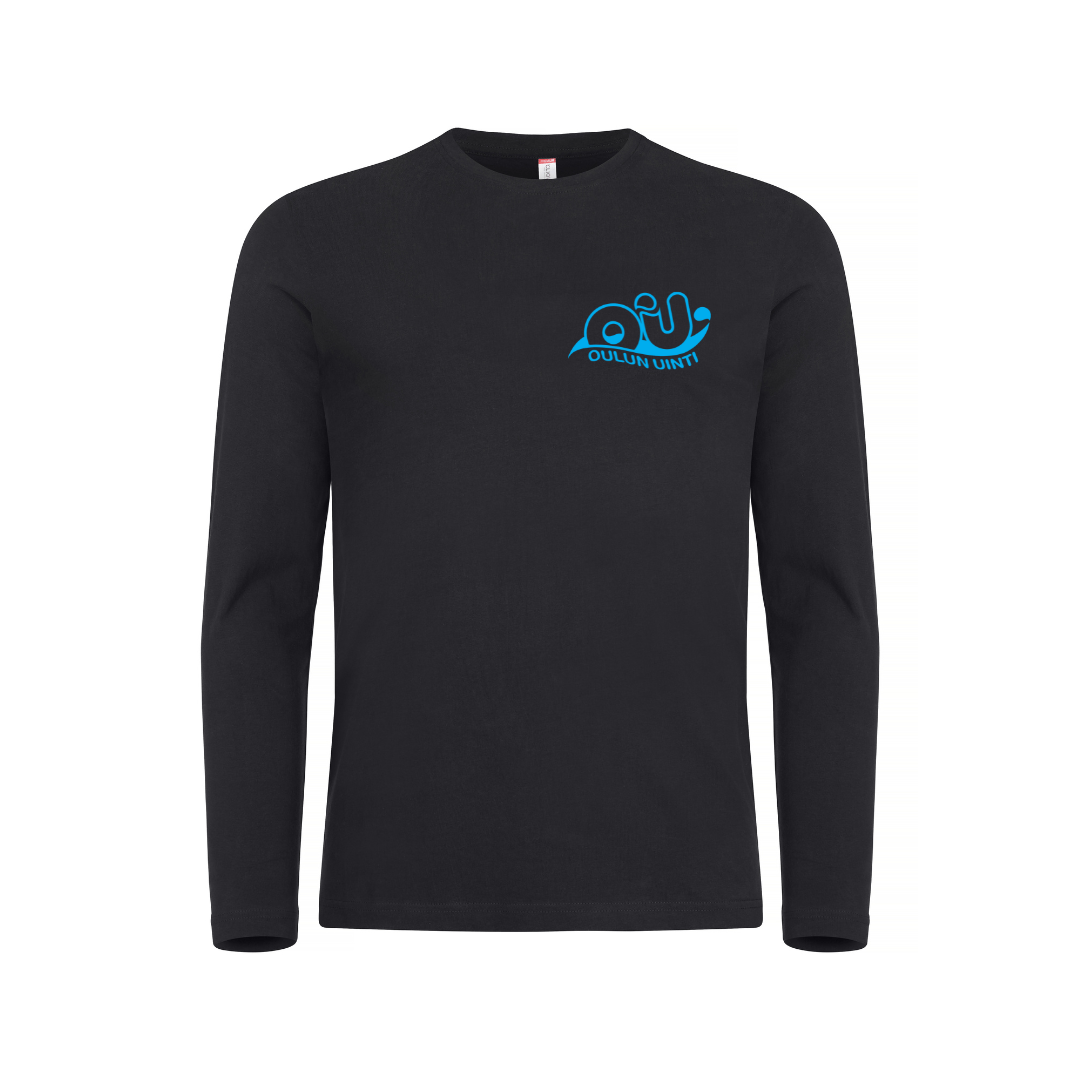 Miesten Basic - T L/S pitkähihainen paita, musta - Oulun uintiOulun uinti