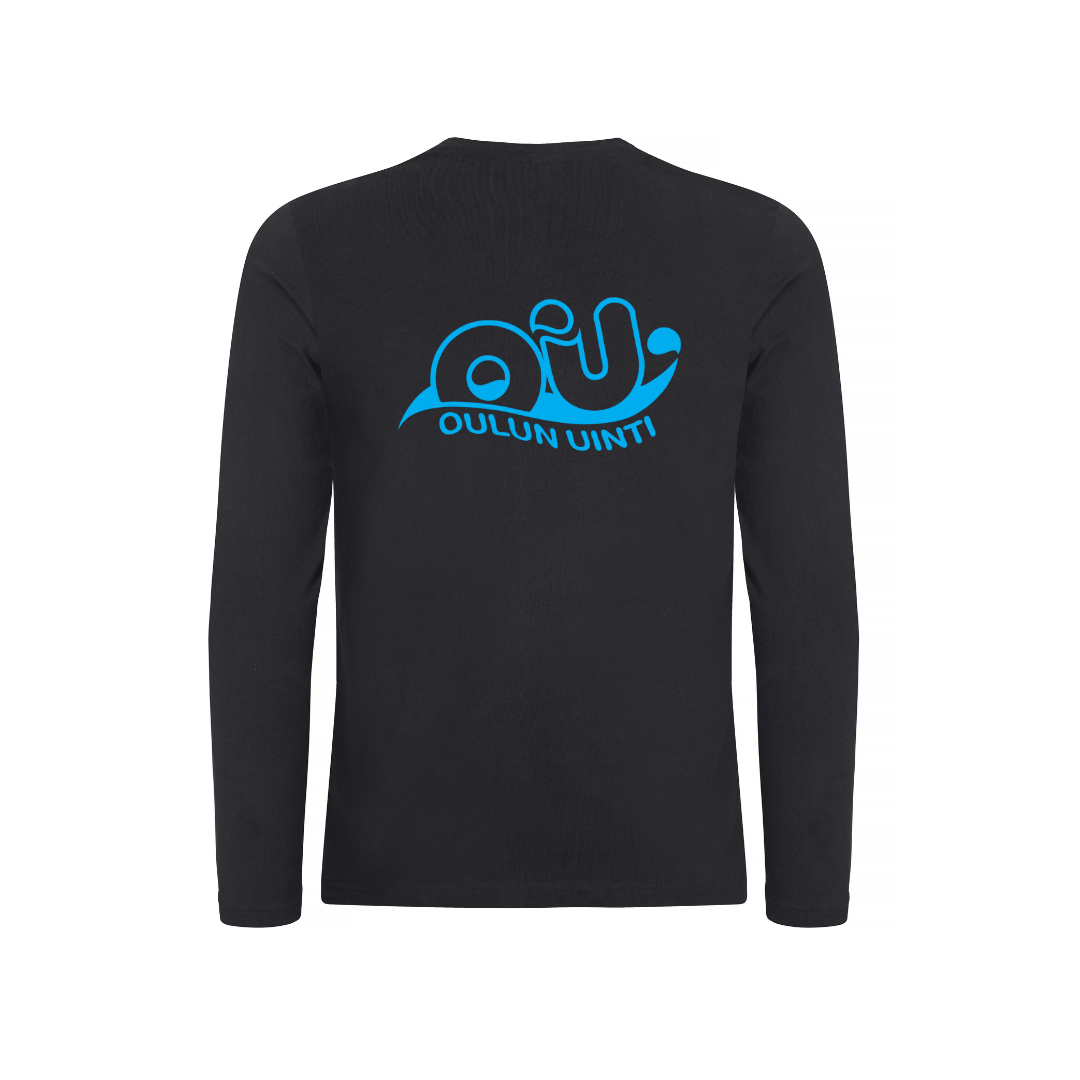 Miesten Basic - T L/S pitkähihainen paita, musta - Oulun uintiOulun uinti