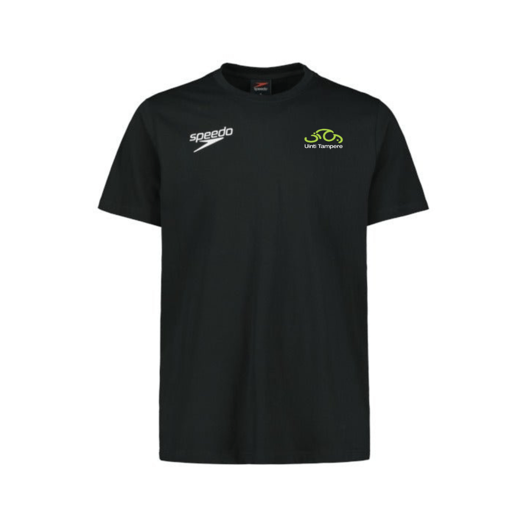 Miesten Cotton T-shirt, musta - Uinti TampereUinti Tampere malli