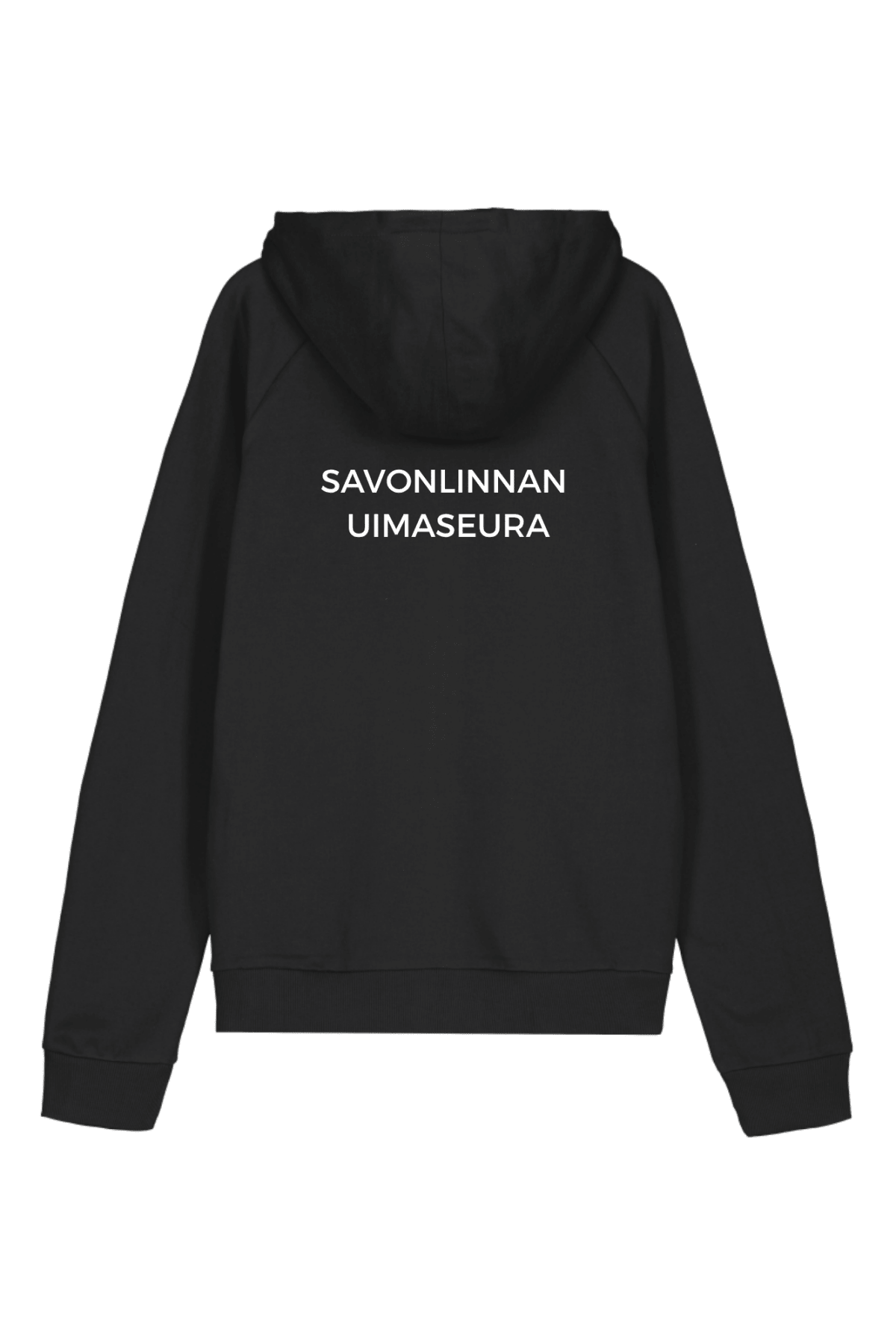 Miesten Hooded Sweat jacket Small Logo, musta - Savonlinnan uimaseuraSavonlinnan uimaseura