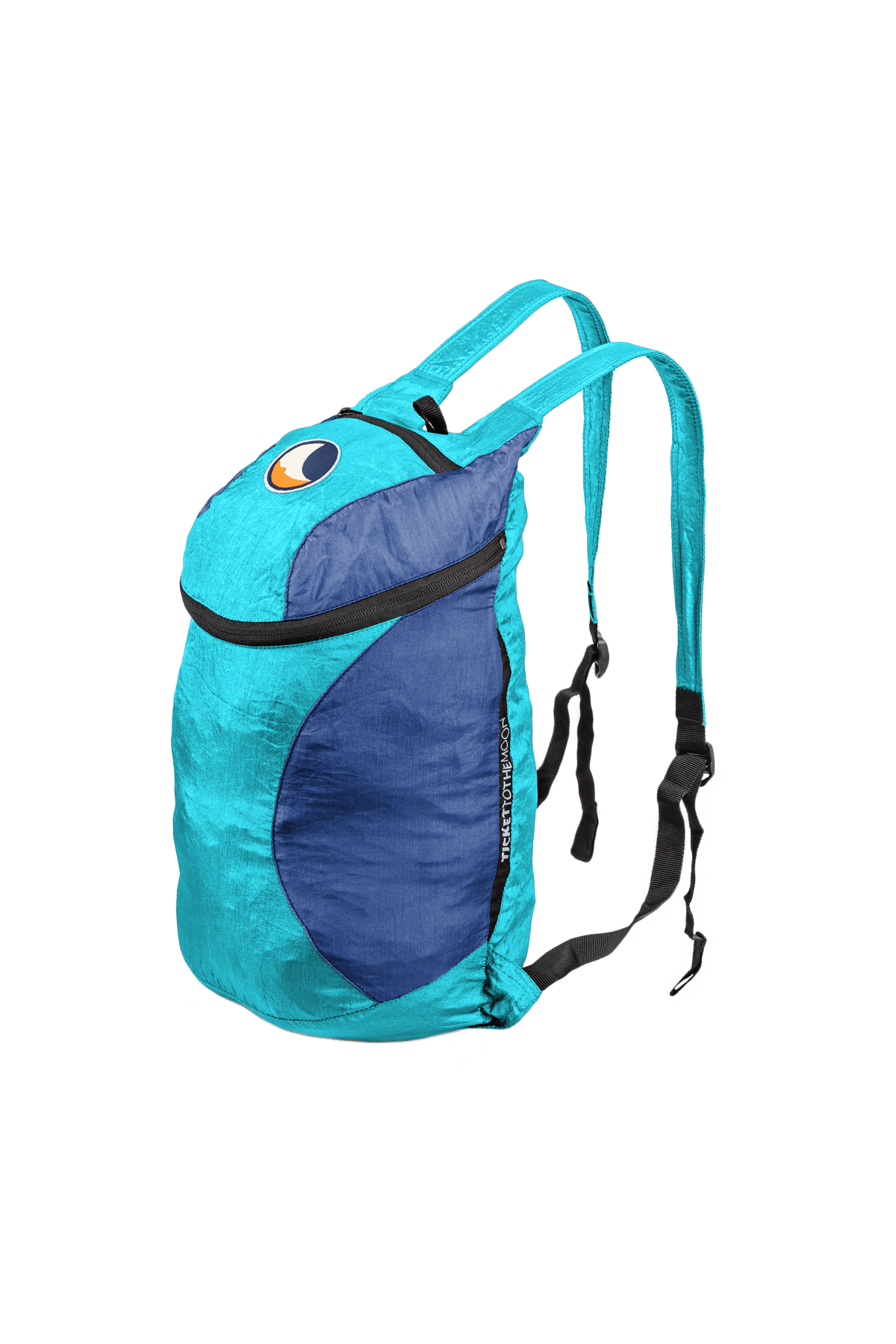 Mini Backpack reppu, turquoise - royal blue - Ticket To The Moon