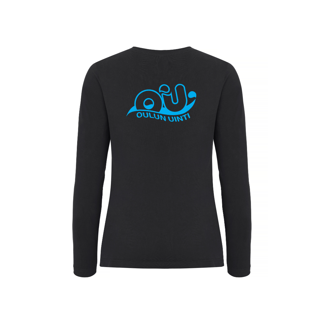 Naisten Basic - T L/S pitkähihainen paita, musta - Oulun uintiOulun uinti