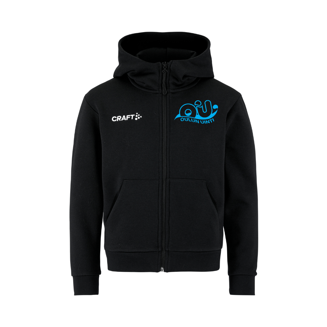 Nuorten vetoketjullinen Community 2.0 Logo Fz Hoodie - Oulun uintiOulun uinti