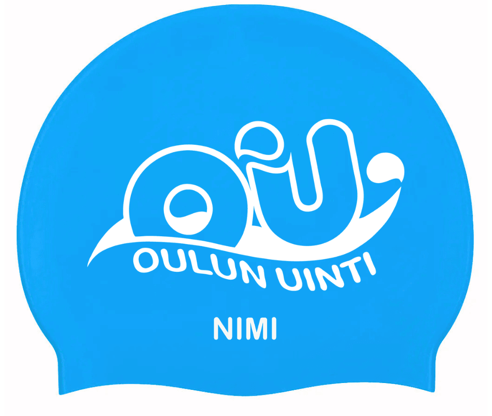 Oulun Uinti - nimikoitu uimalakki 2kpl sininenOulun uinti