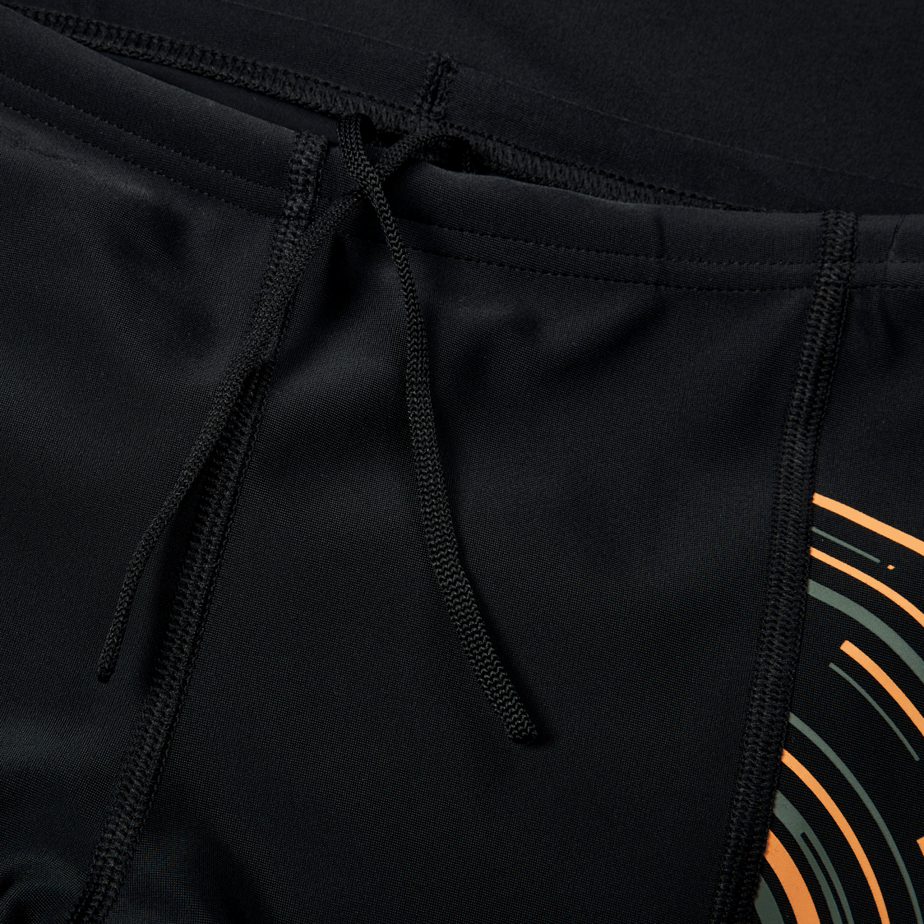 Plastisol Placement Aquashort poikien uimahousut, musta - oranssiSpeedo
