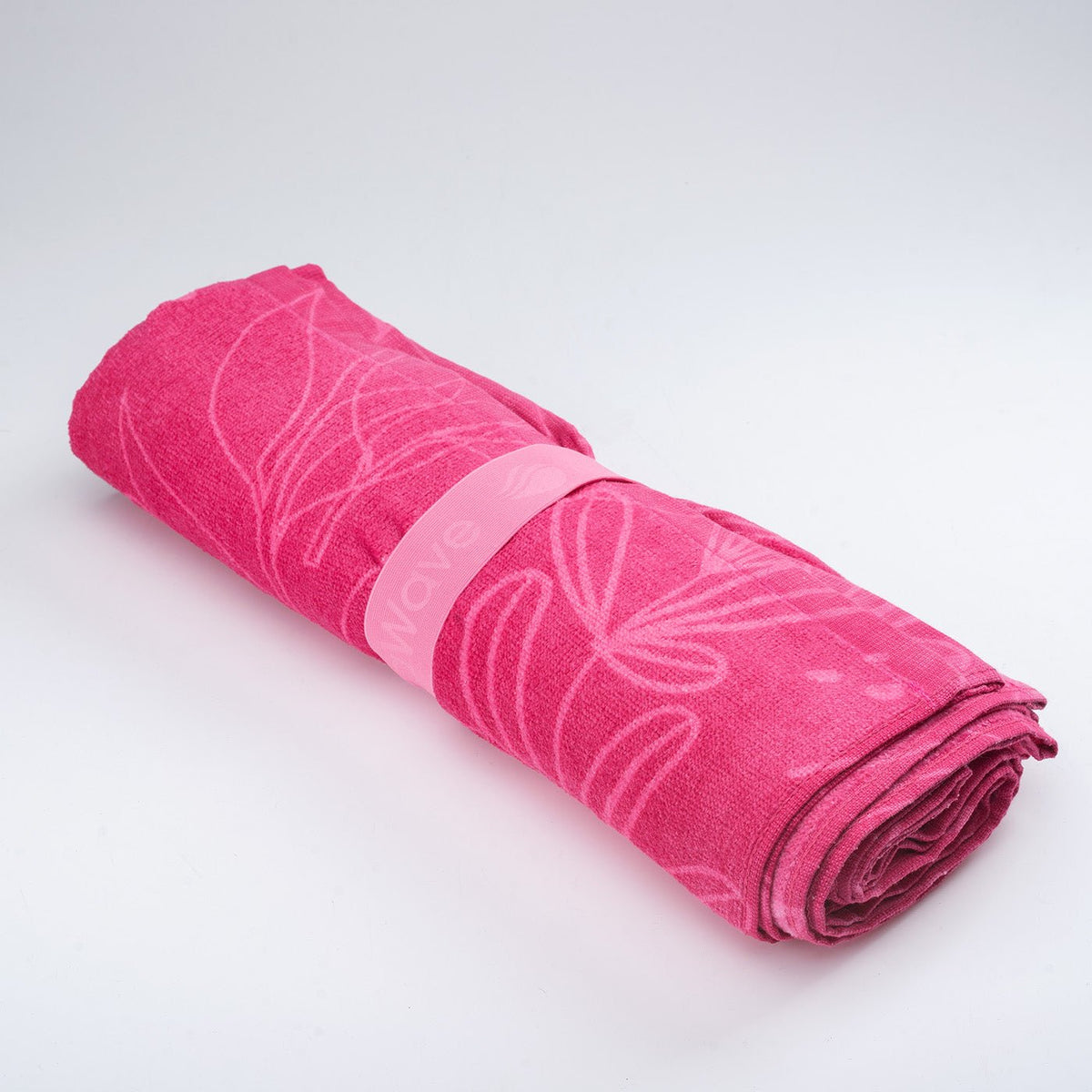 Rannas uintipyyhe, pinkki lehtikuosi