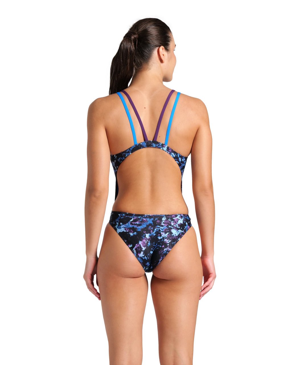 Rockin Swim Tech Multi naisten uimapuku, sini - violetti - Arena