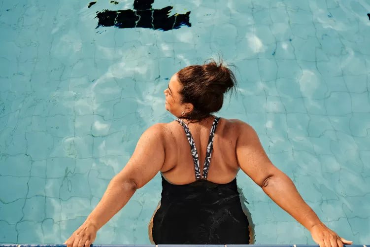 Shaping Printed OrchidLustre naisten plus - size uimapuku, harmaa - valkoinenSpeedo