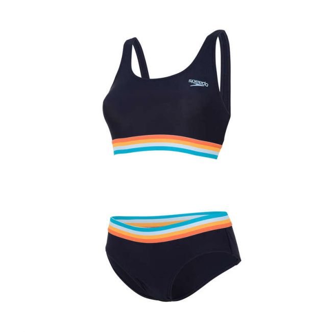 Solid U - Back Naisten bikinit, mustaSpeedo