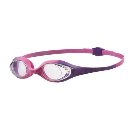 Spider Jr lasten uimalasit, violetti-pinkki - Arena kilpauintilasit UV-suojalla ja Antifog-käsittelyllä