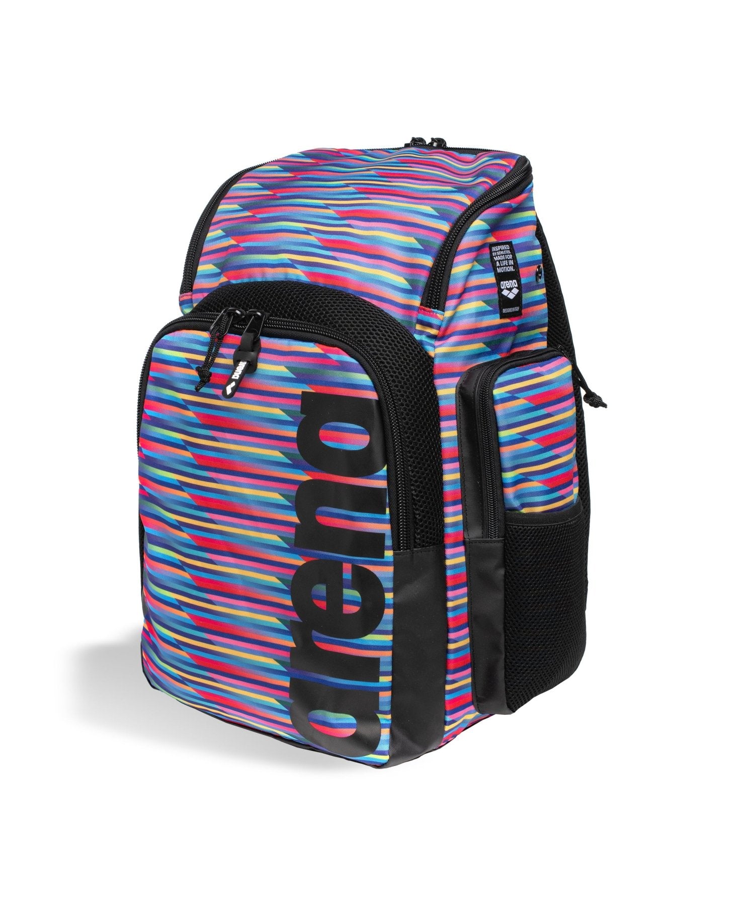 Spiky III Backpack 35 reppu, Allover Racing Stripes - Arena