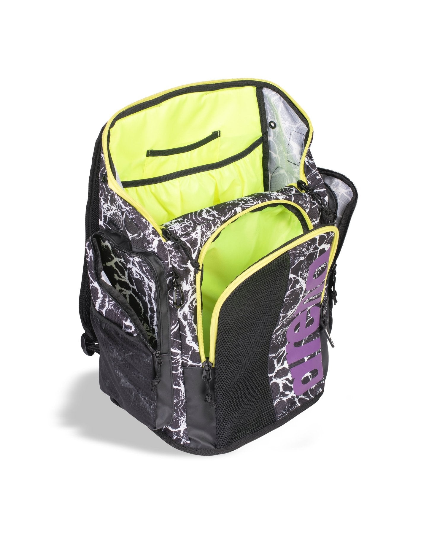 Spiky III Backpack 45 reppu, Allover Black - White - Arena