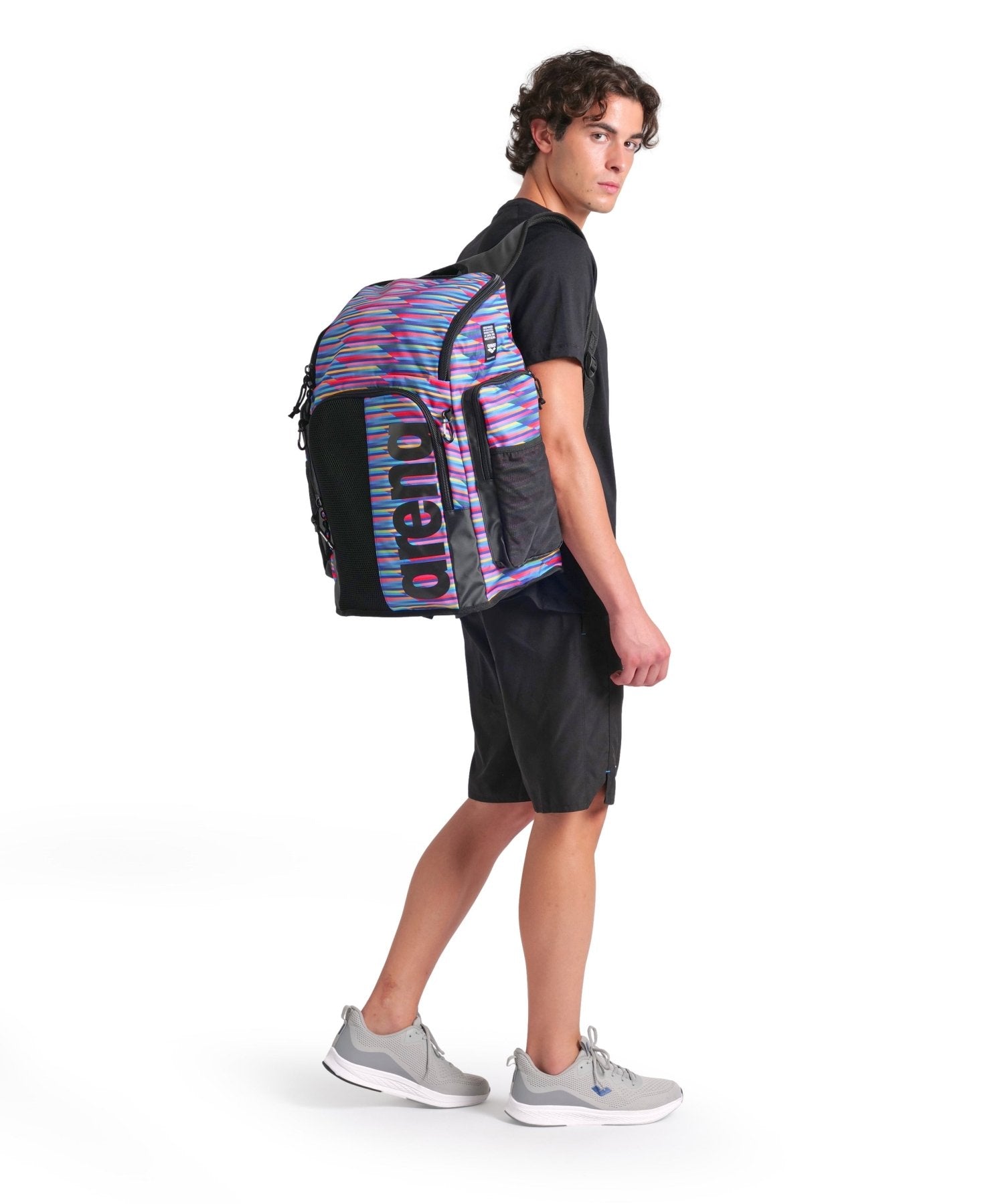 Spiky III Backpack 45 reppu, Allover Racing Stripes - Arena