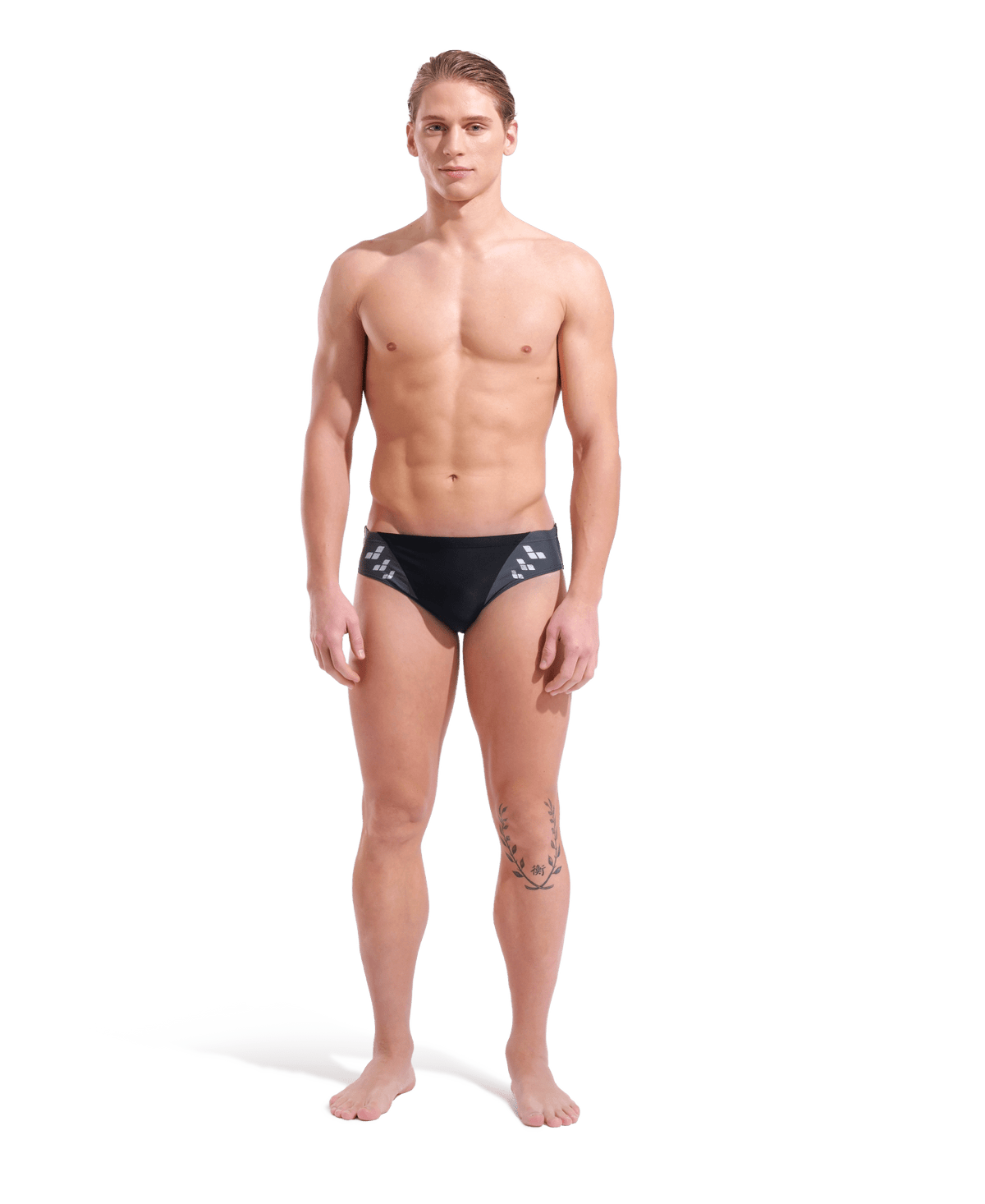 Steplogo Swim Briefs miesen uimahousut, mustaArena