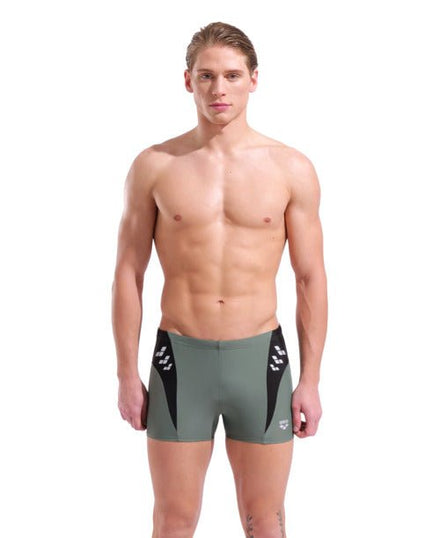 Steplogo Swim Short miesten uimahousut, sage - mustaArena