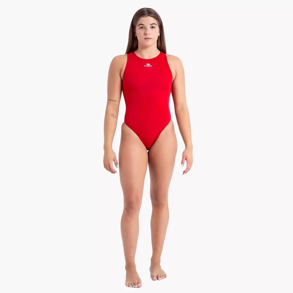 Waterpolo Comfort Pro naisten uimapuku, punainen