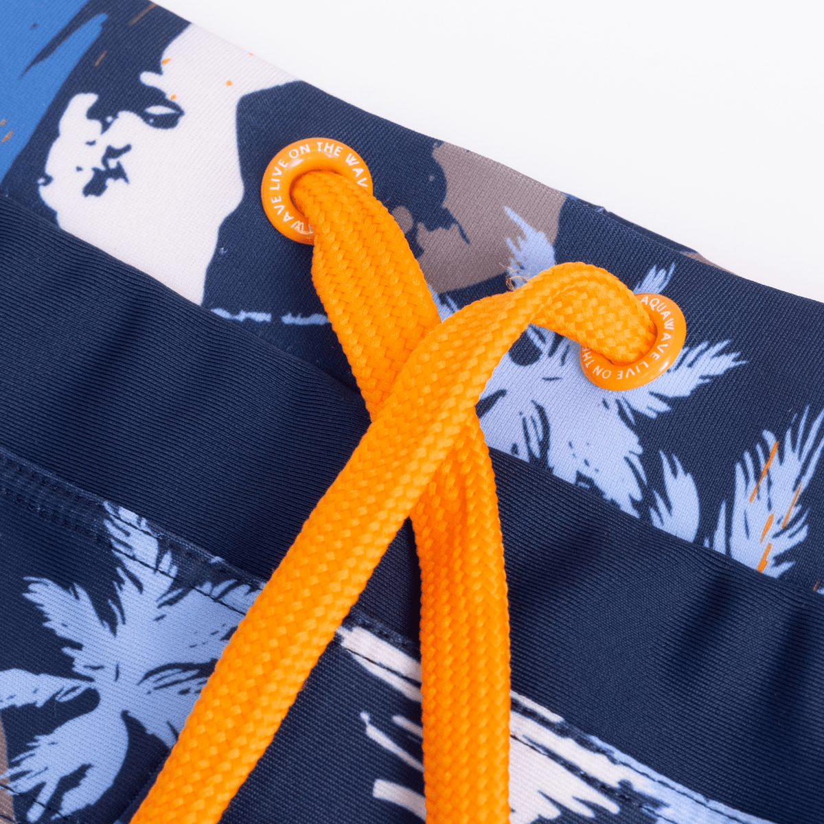 Tahu Kids lasten boxer-uimahousut, tummansininen-palmukuosi
