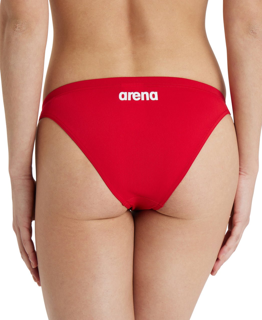 Team Swim Bottom Solid naisten bikinialaosa, punainenArena