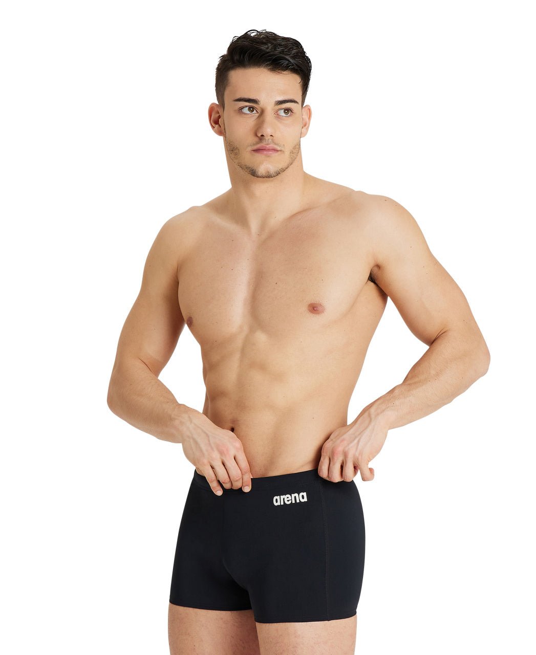Team Swim Short Solid miesten uimahousut, musta, edestä - Arena