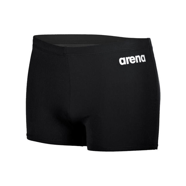 Team Swim Short Solid miesten uimahousut, musta, materiaalin lähikuva - Arena