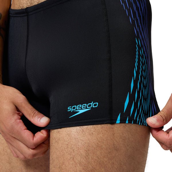 Tech Panel Aquashort miesten uimahousut, musta - sininen - Speedo