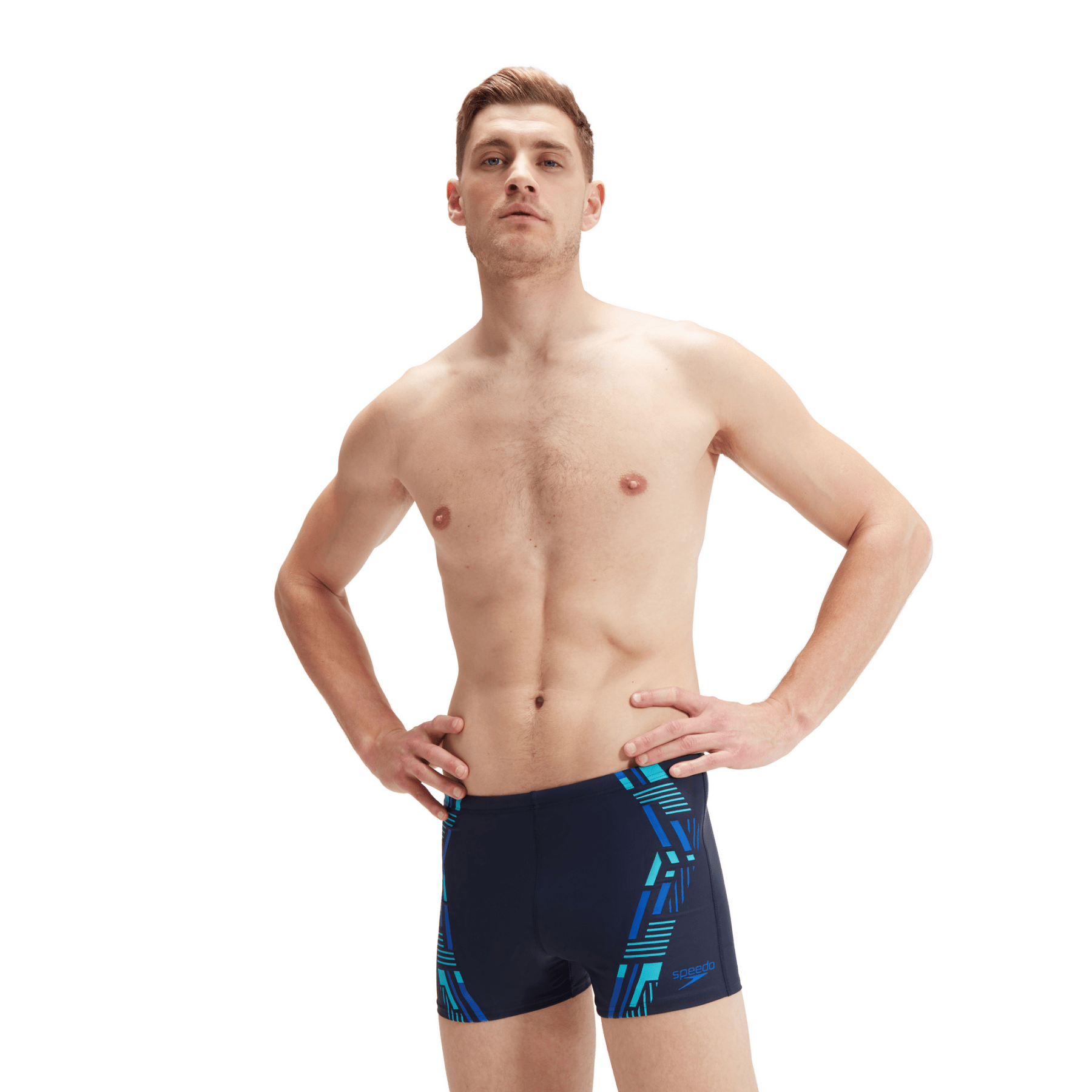 Tech Print Aquashort miesten uimahousut, sininenSpeedo
